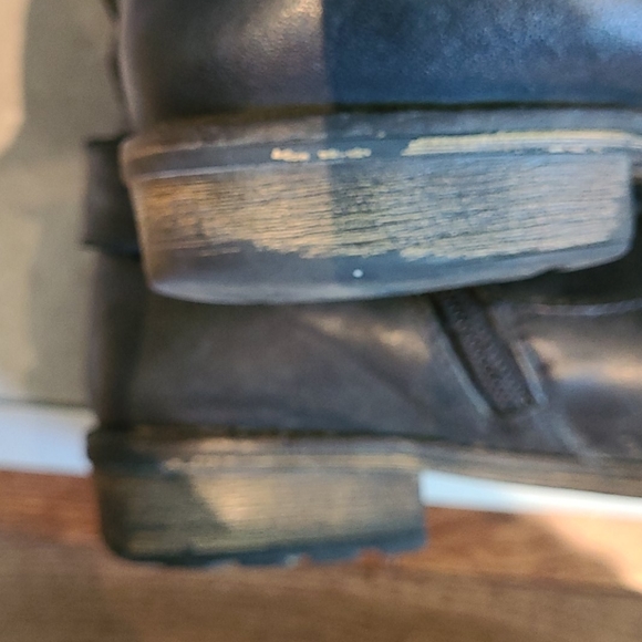 Leather Moto style Boots - Picture 5 of 12